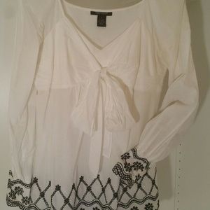 Karen Kane embroidered eyelet top
